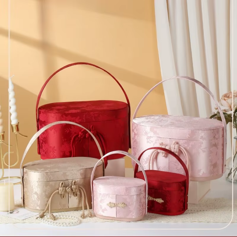 Coffret cadeau exquis, panier de fleurs Portable