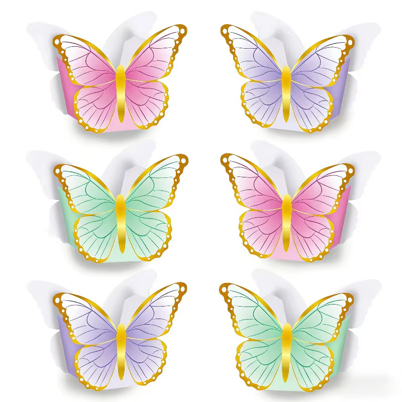 Boîte-cadeau papillon 12 pièces/ensemble