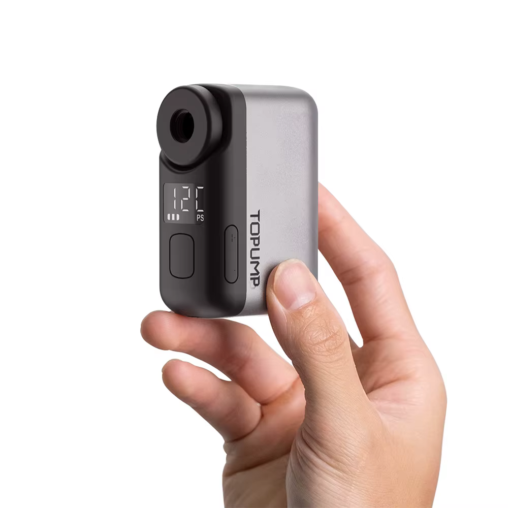 TOPUMP TB2 PRO Mini pompe électrique Portable pour vélo gonfleur de pneus sans fil 120PSI Max 450mAh batterie avec écran charge rapide