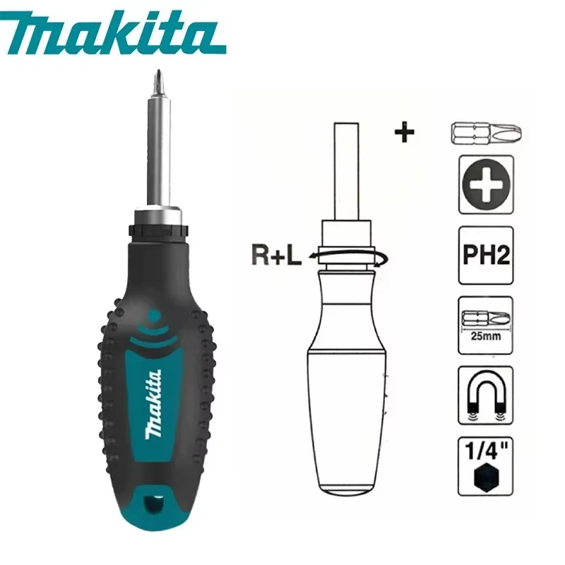 MAKITA D-58833 tournevis à cliquet magnétique semi-automatique positif négatif