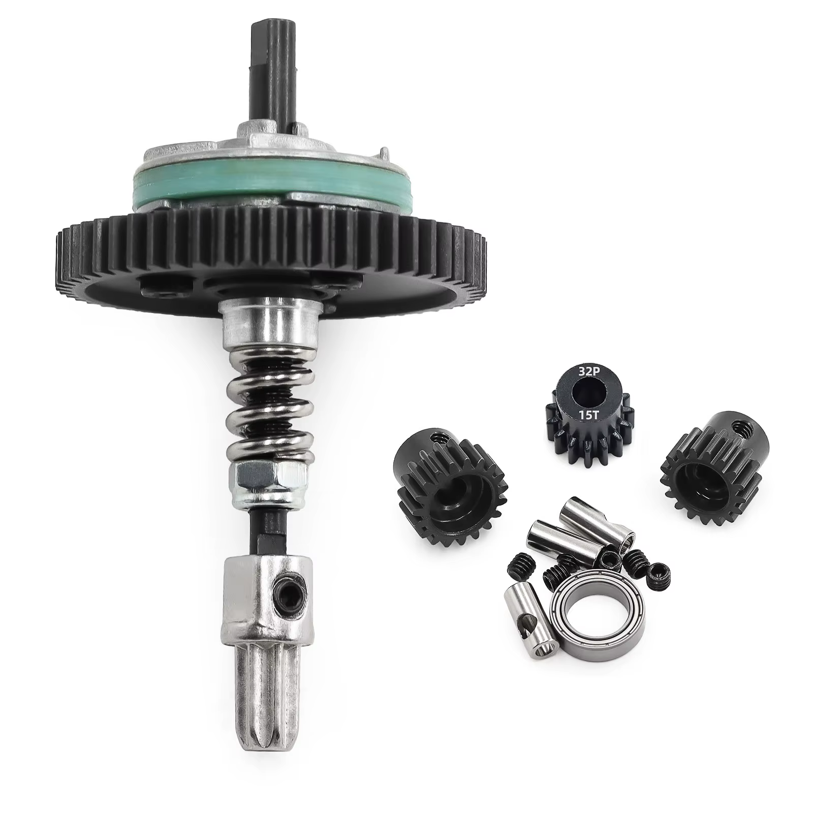 Mise à niveau des engrenages d'embrayage et de pignon en métal 54T 6878 (15T 17T 19T) pour les modèles Traxxas 1/10