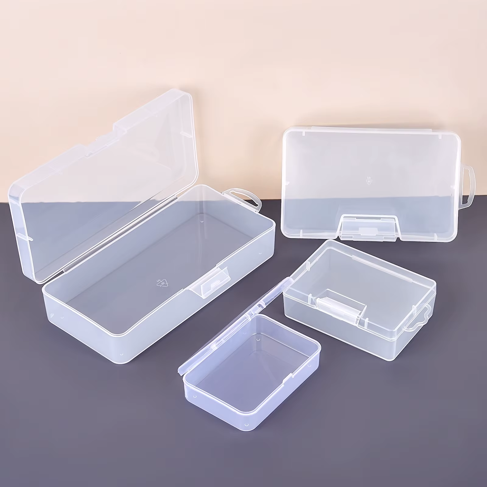 Petite Boîte de Rangement Rectangulaire en Plastique Polypropylène PP