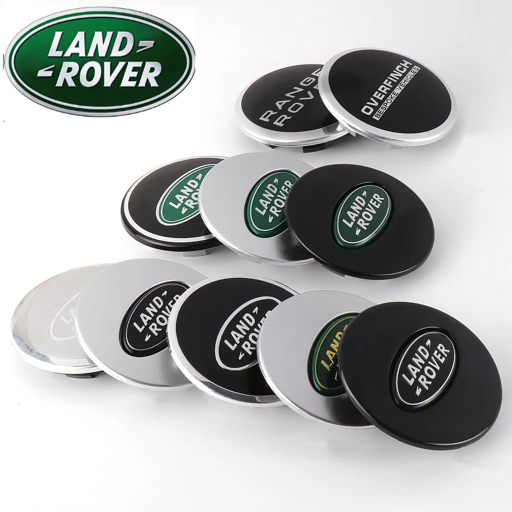 4 pièces 62mm Cache-moyeux de roue pour Land Rover RANGE
