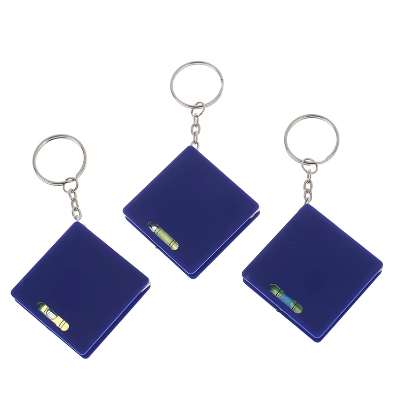 Mini Mètre Ruban Porte-clés avec Bulle Horizontale