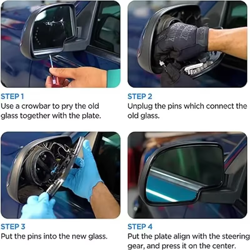 Verre de rétroviseur chauffant latéral de voiture gauche droite pour TOYOTA YARIS 2006 2007 2008 2009 2010 2011 2012 SCION xD 2008 - 2014