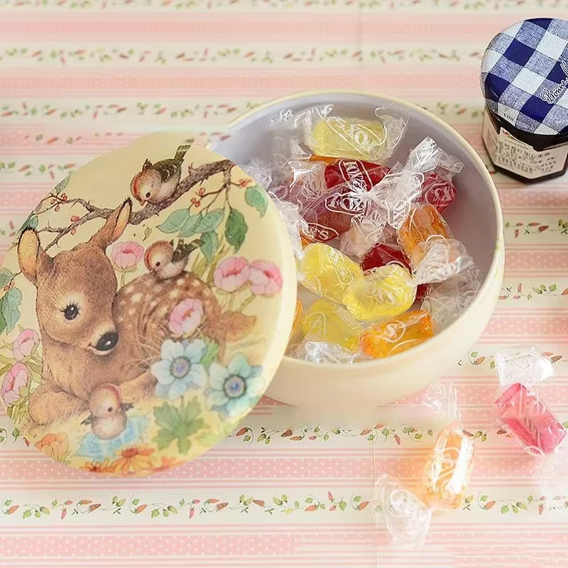 Boîte ronde en fer blanc pour gâteau Mousse