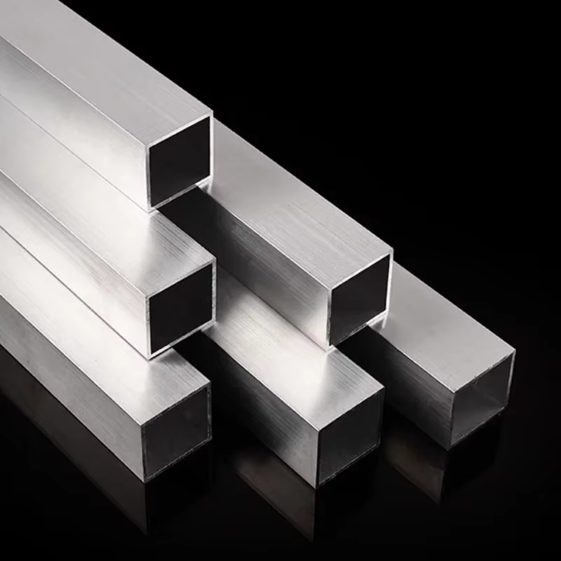 Tube carré en aluminium 6mm 8mm 10mm 15mm 20mm 30mm 40mm 50mm 60mm 80mm 100mm