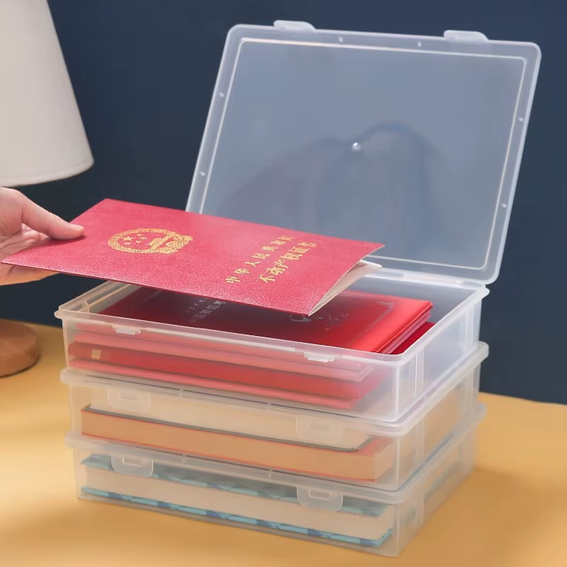 Boîte de rangement en plastique pour fournitures