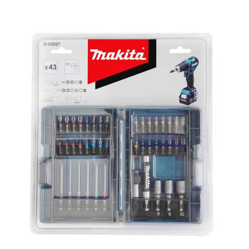 Makita B-55697 Jeu d'embouts de tournevis électriques 43 pièces