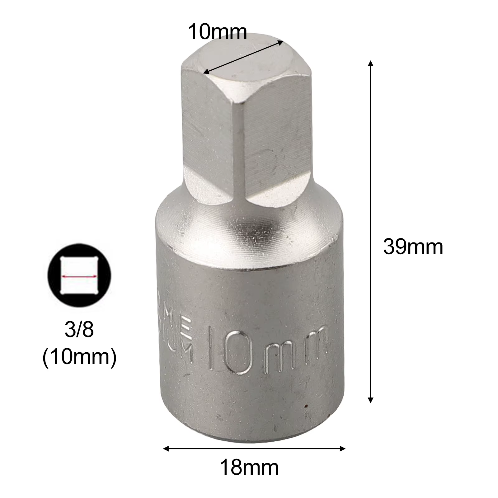 Extracteur carré de clé de vidange d'huile pour douille à vis