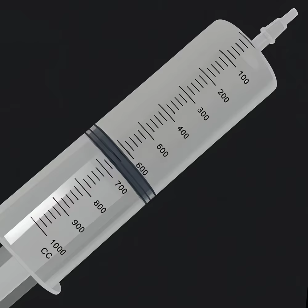 Seringue en plastique durable de grande capacité 100 ml