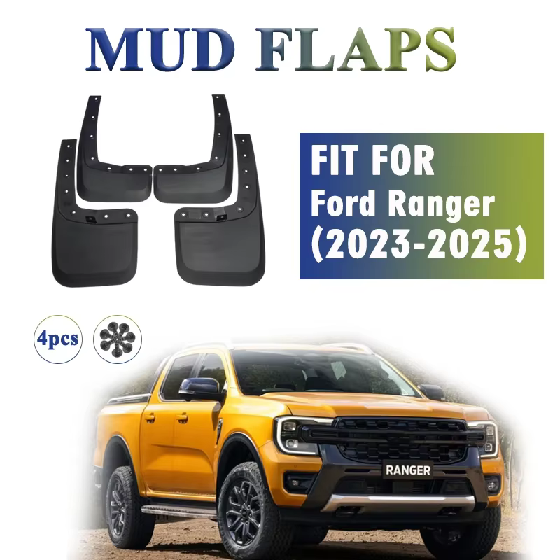 2023 2024 2025 pour Ford RANGER garde-boue garde-boue garde-boue garde-boue garde-boue accessoires de voiture avant arrière 4 pièces
