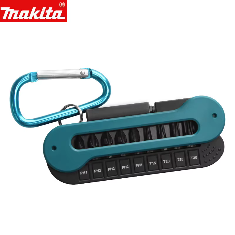Makita E-15849 Jeu de 10 embouts de tournevis à chocs noirs de 25 mm pour perceuse électrique