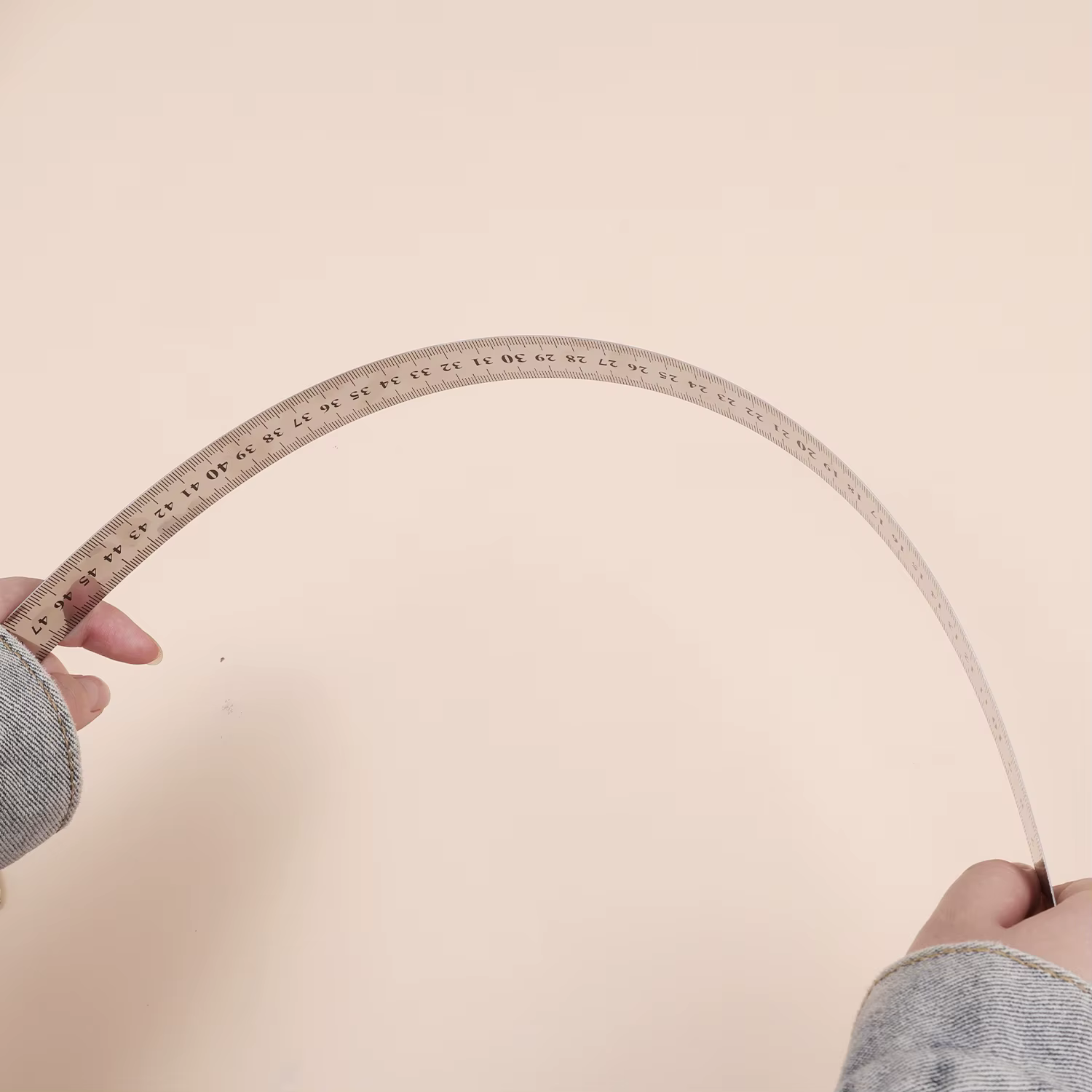 Règle droite en acier inoxydable de 15-50cm