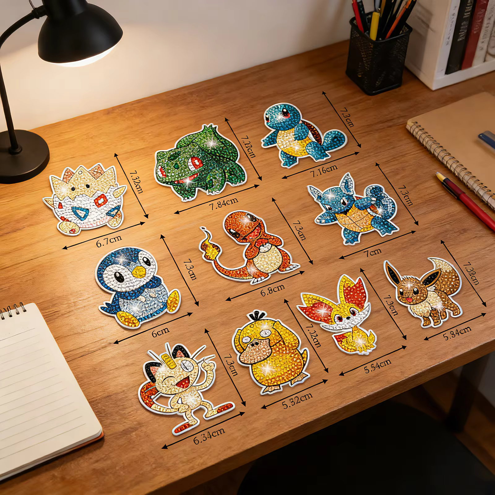 Porte-clés en diamant Pikachu Digimon de dessin animé