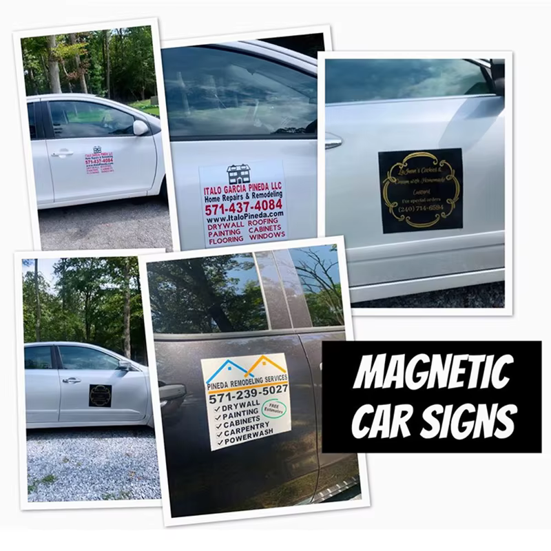 Autocollants de carrosserie de camion avec Logo magnétique de voiture personnalisé