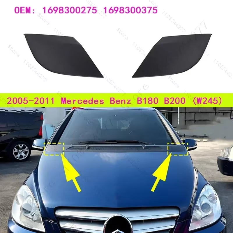 Pour 2005-2011 W245 Mercedes Benz classe B B180 B200 couvercle de vidange d'eau avant capot Grille