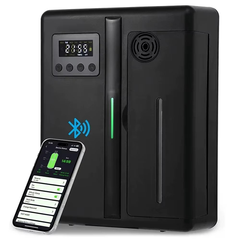 Diffuseur de parfum de pièce, couverture 300m3, désodorisant, diffuseur d'huile Bluetooth pour huile essentielle, odeur électrique pour parfum domestique