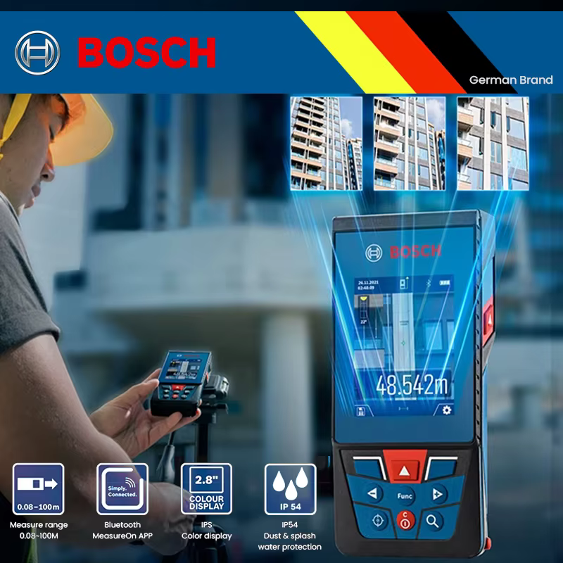 Télémètre laser Bosch portable à faisceau vert GLM 4000 GLM30 GLM50 GLM100 GLM150C avec Bluetooth