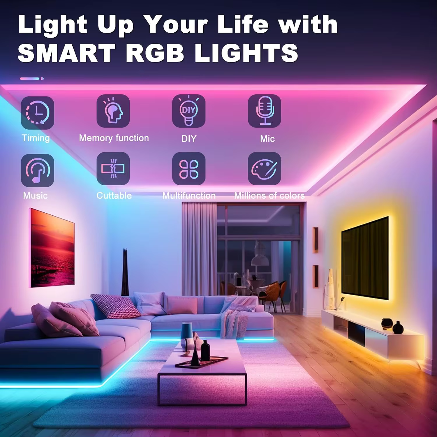 WIFI 44Keys RGB LED Light Strip Controller Bluetooth 24Keys Dimmer Remote Control Multiple Color Changing For LED Tape Lights