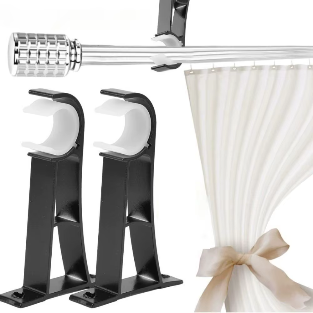 Support de tringle à rideau en alliage d'aluminium durable