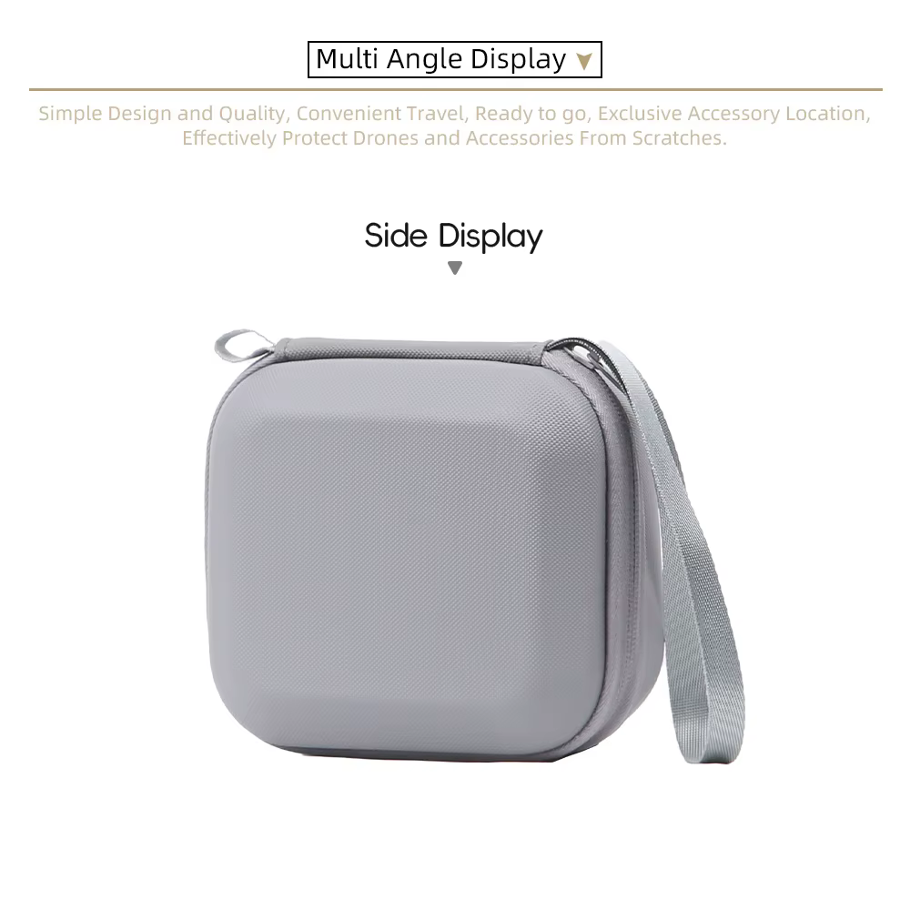 Mallette de rangement avec structure de doublure intégrée pour étui de rangement en PU DJI ACTION 6