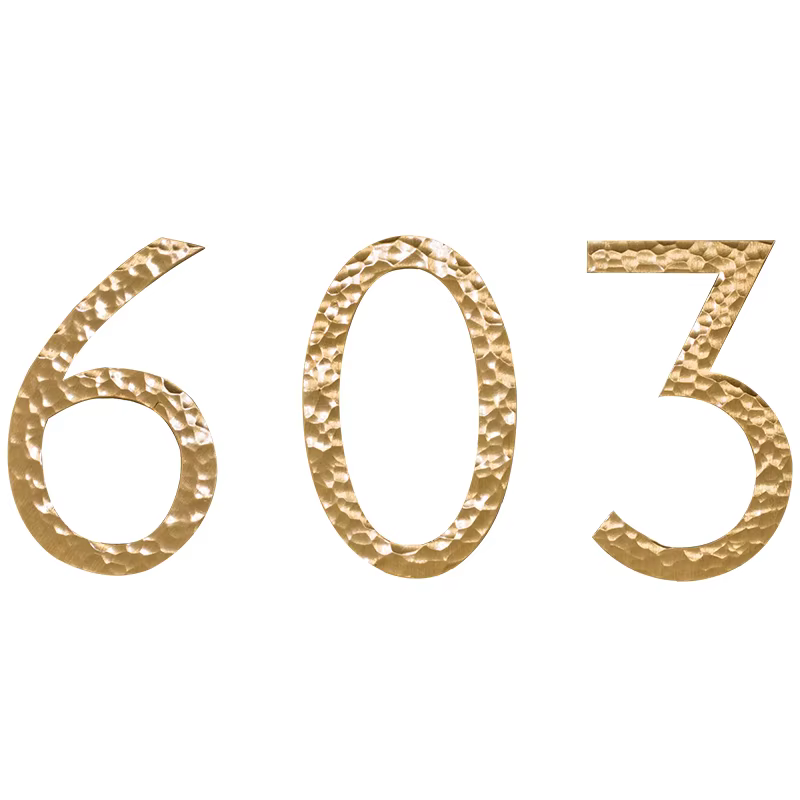 Numéro de Maison Solaire en Laiton avec Marteau, Panneau Personnalisé, Liste de Numéro de Maison, Hôtel, Simple, Plaque d'Immatriculation de Chambre