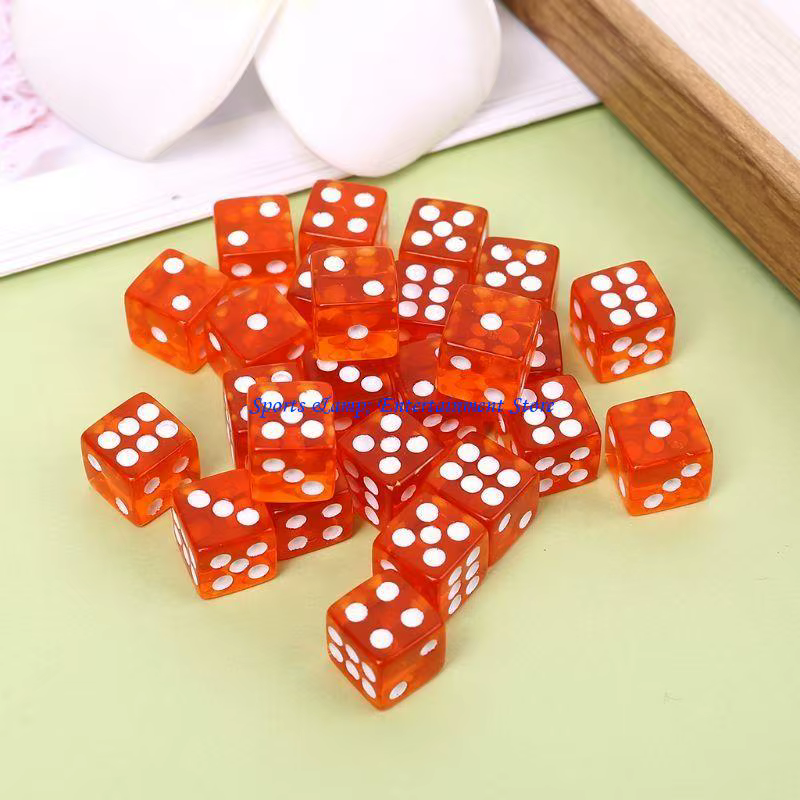 G7NF 25 pièces/ensemble nouveau jeu fête dés 12 dés carrés transparents Club coloré pour Pla