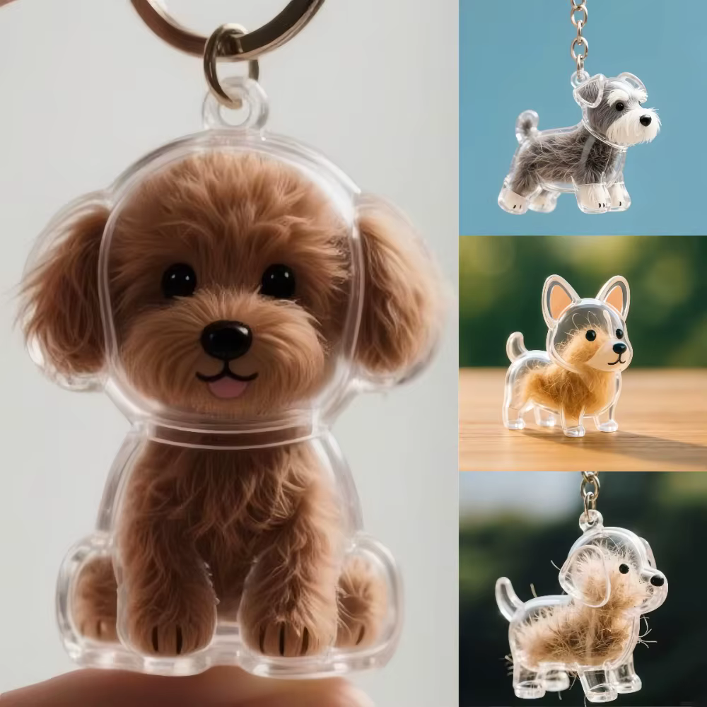 Pendentif de rangement de cheveux de chien