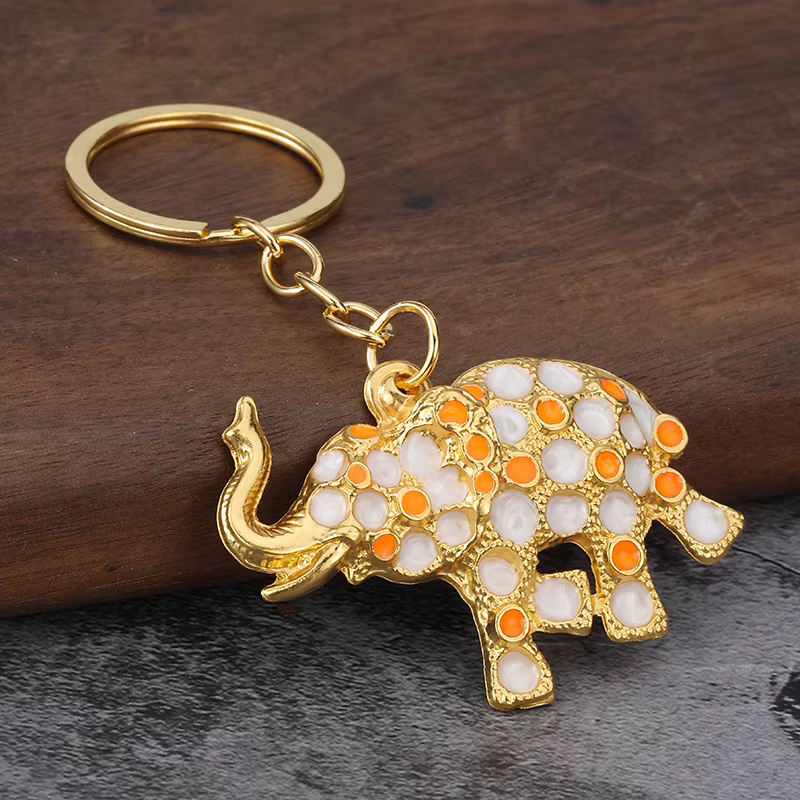 Porte-clés éléphant Vintage