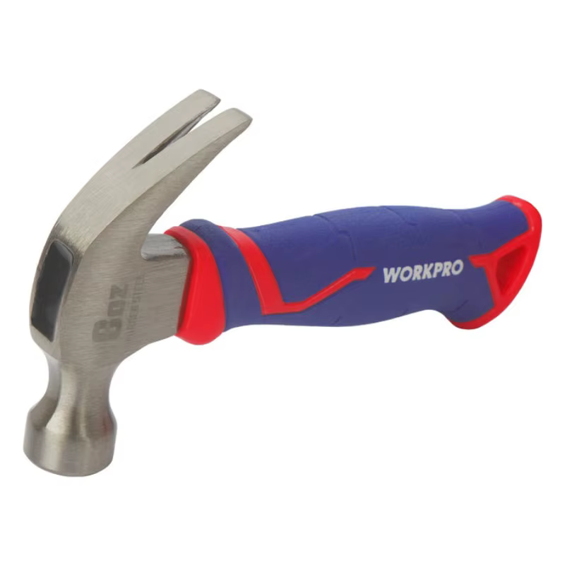 Marteau à griffes courbées WORKPRO WP241008 avec manche en fibre de verre