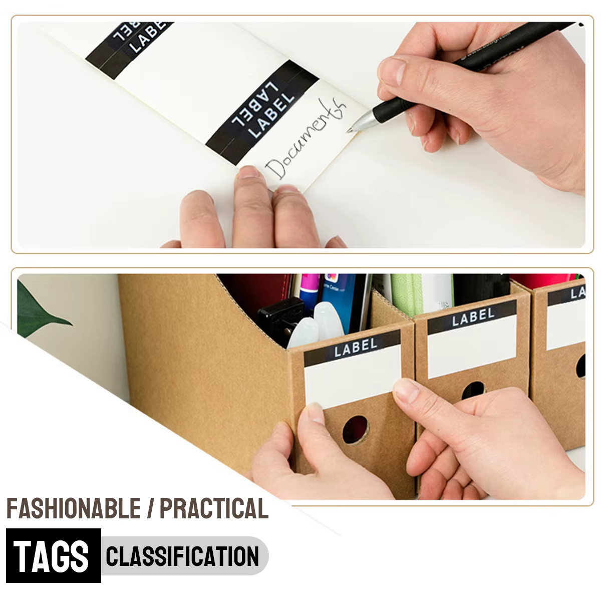 Porte-fichiers pliable pour magazines