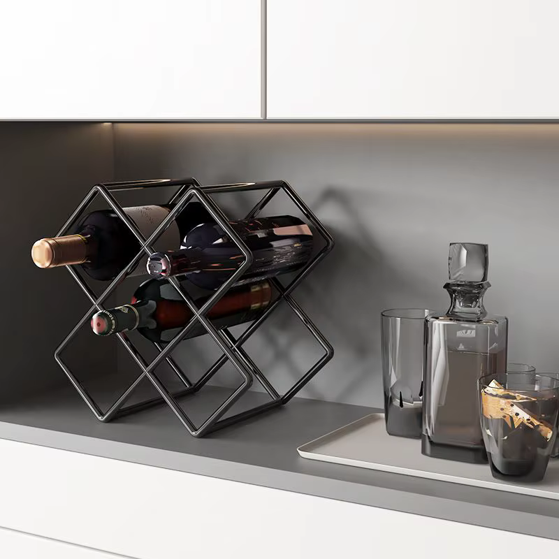 Casier à vin ménage lumière luxe losange treillis armoire à vin support de rangement bouteilles de vin