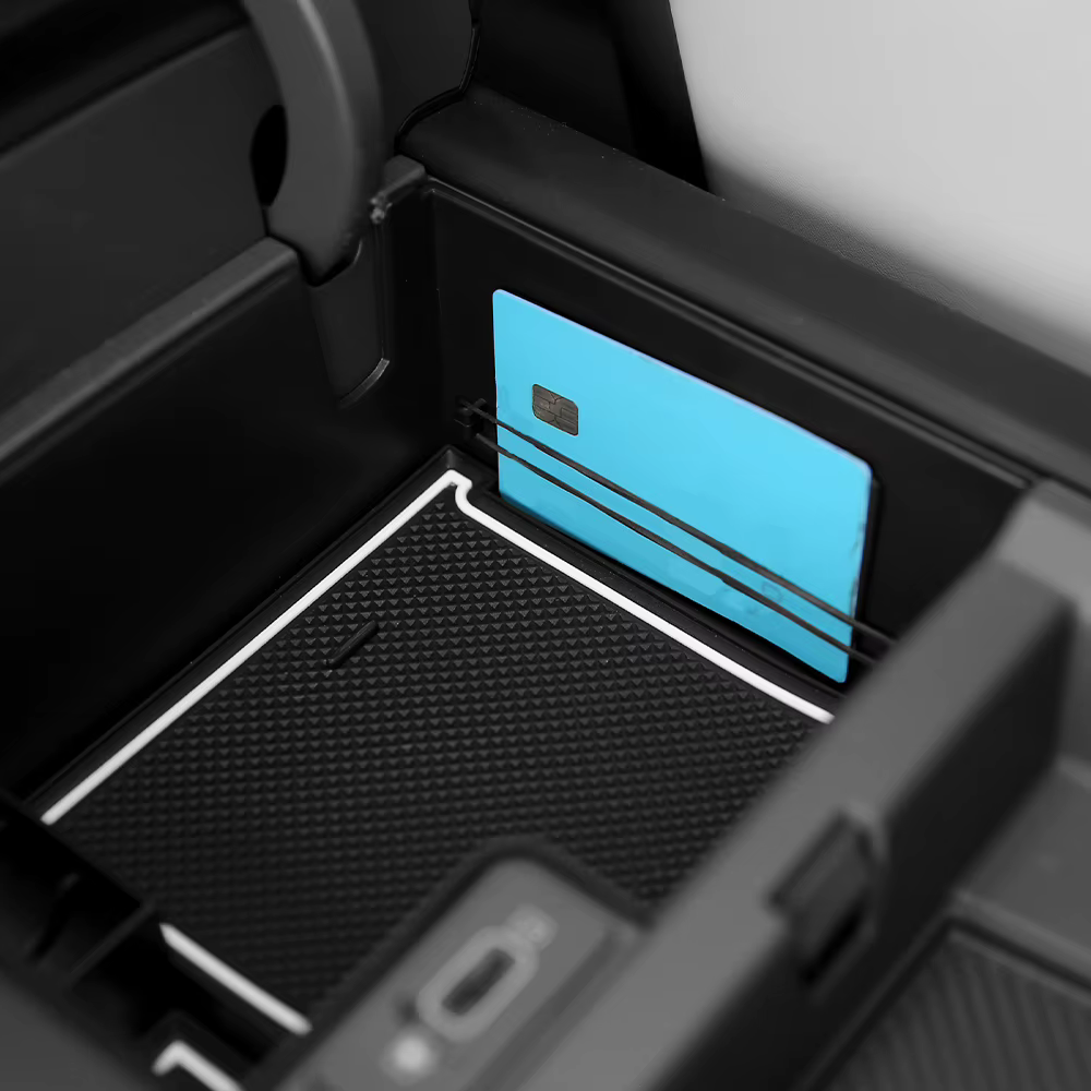 Boîte de rangement pour console centrale/support de gobelets