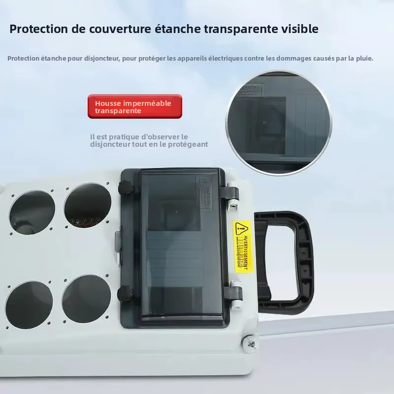 Boîte électrique portable temporaire pour la construction