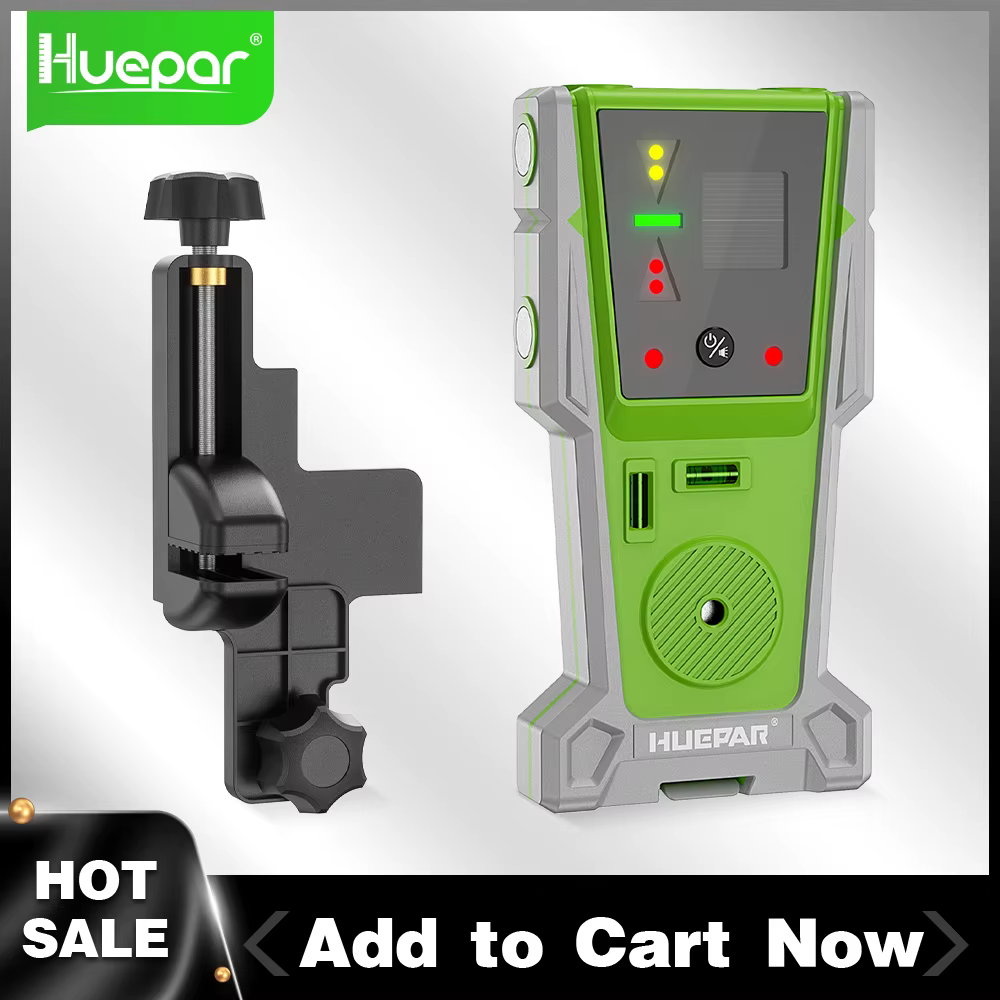 Huepar Détecteur Laser LR-8RG pour Niveau