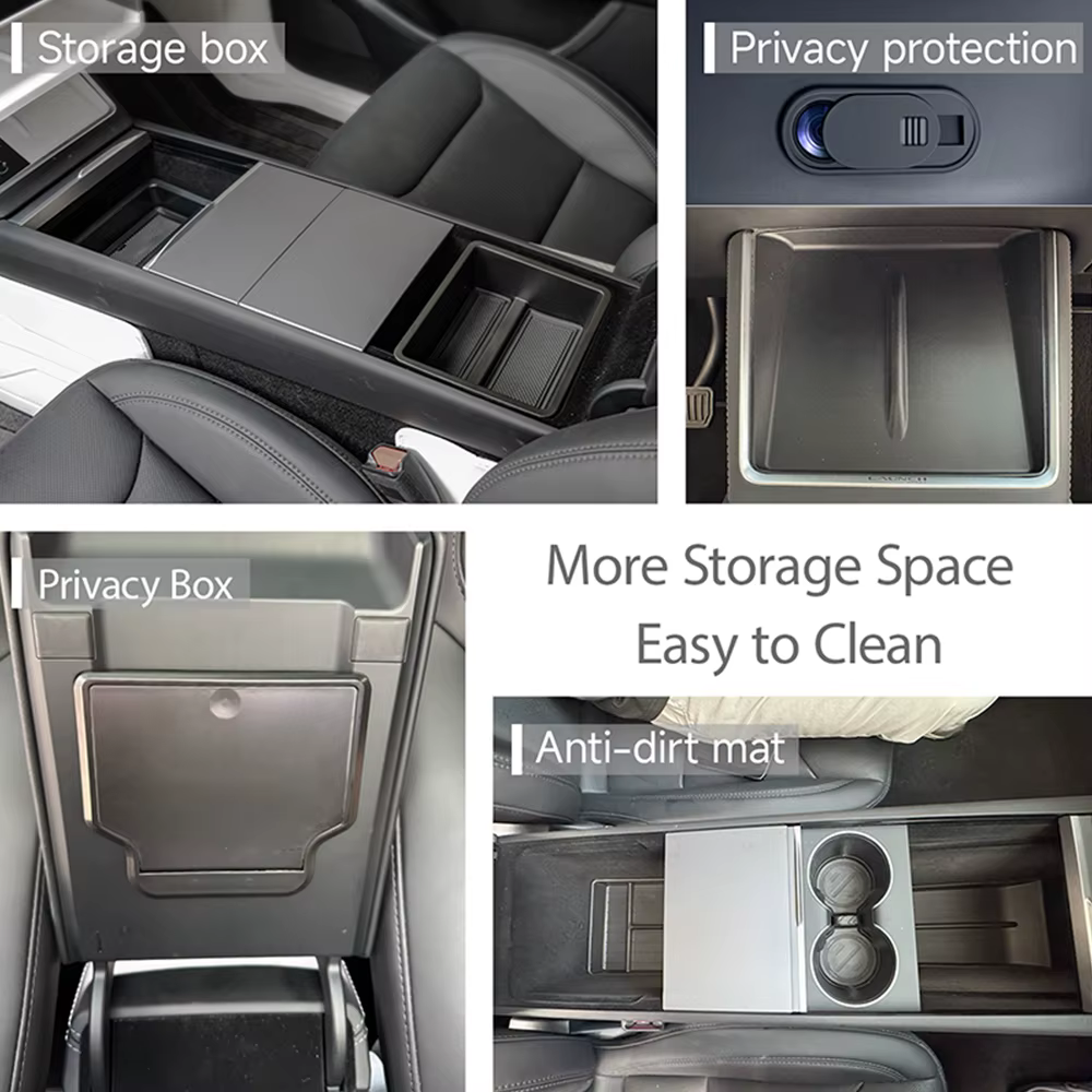 Boîte de rangement pour Tesla modèle Y Juniper, accessoires, plateaux de Console centrale pour Tesla modèle Y Juniper 2025 – 2026, couvercle de Webcam