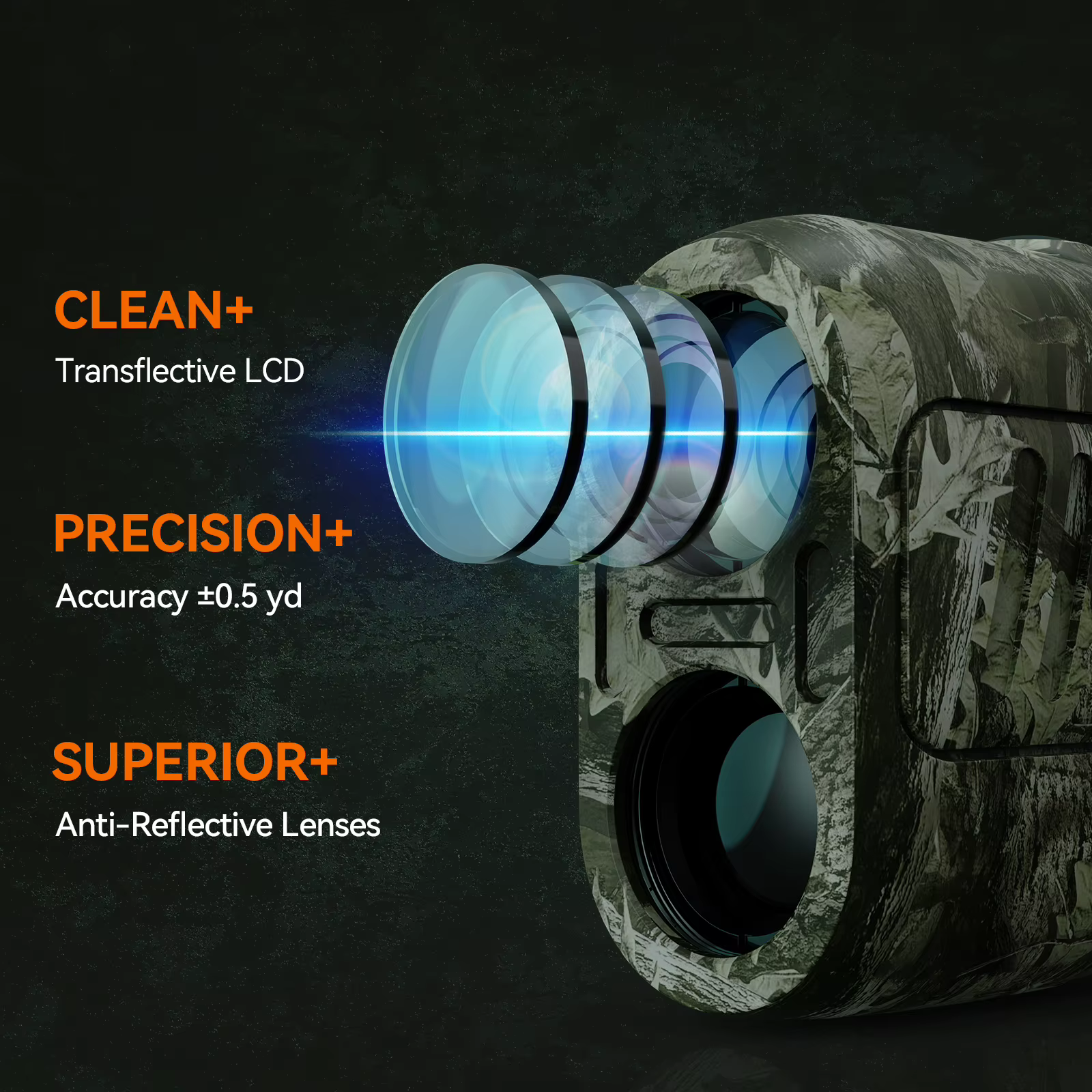 Télémètre MiLESEEY 7 ° Télémètre laser Big Field 656Yd pour la chasse