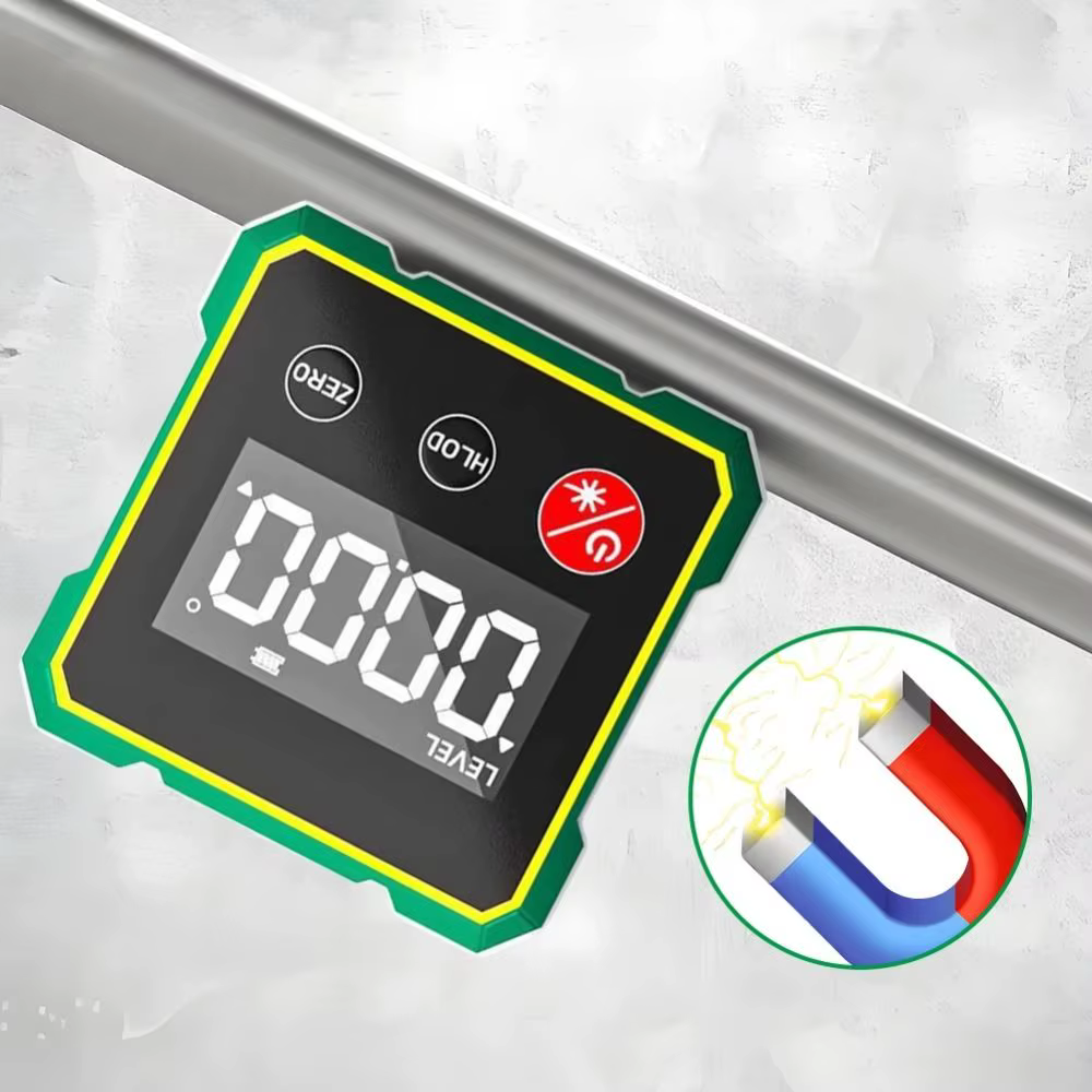 Inclinomètre Laser multifonctionnel, affichage LCD magnétique, niveau d'angle, mesure Rechargeable à 360 degrés, détecteur d'angle numérique