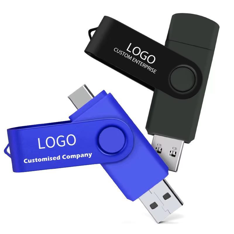 Clé USB avec Logo personnalisé, 128 mo, 256 mo, 1 go, 2 go, type-c, double usage, rotative, 128 go, 64 go, 32 go, pour photographe et Smartphone