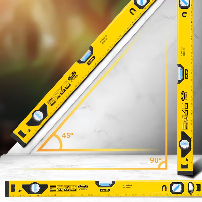 Deli – règle de niveau Portable 3 en 1