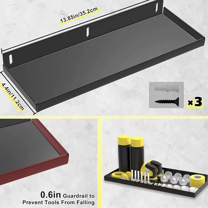 Support mural industriel en métal pour outils