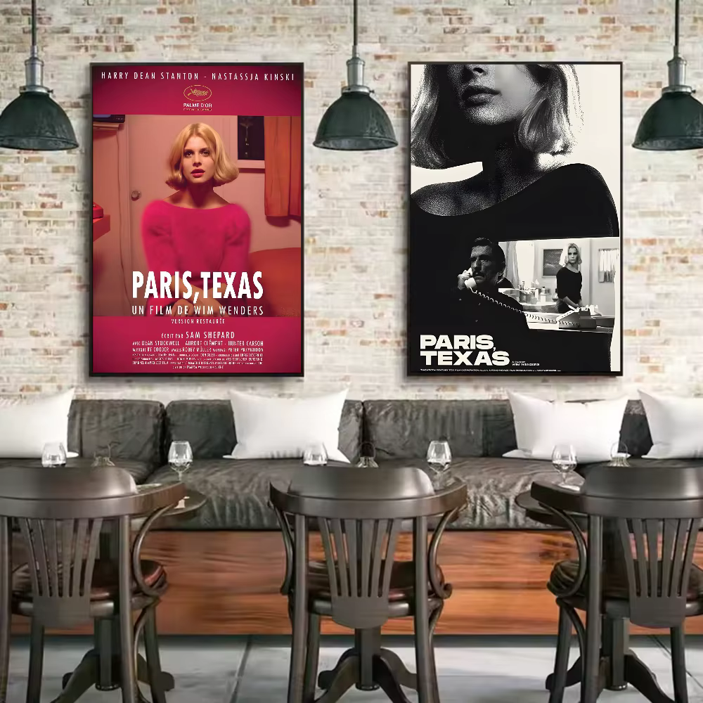 Affiche de film de route classique Paris Texas