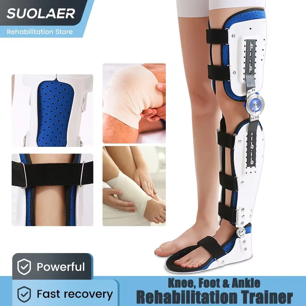 Stabilisateur d'articulation d'orthèse de soutien de pied de genou articulé de ROM