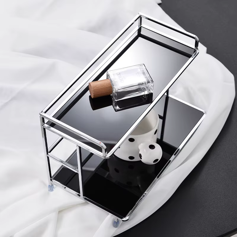Étagère de rangement superposée en métal pour bureau