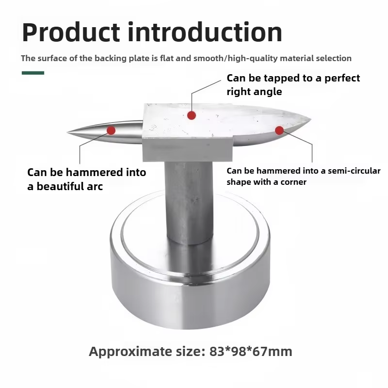 Enclume de corne professionnelle-bloc de banc de fabrication de bijoux pour la martelage d'anneaux en or/argent/cuivre et l'artisanat en métal bricolage