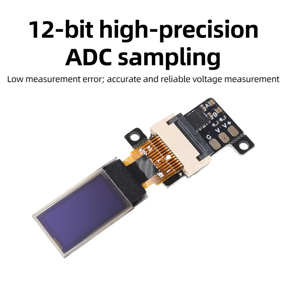 Mini voltmètre numérique ultra fin avec écran OLED de 0