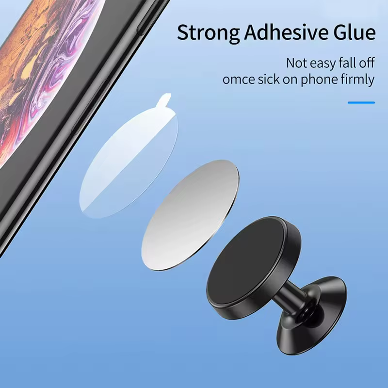 1/2/5/10 pièces plaque métallique magnétique disque support de téléphone de voiture autocollants Patch magnétique autocollant pour tablette téléphone portable support de voiture