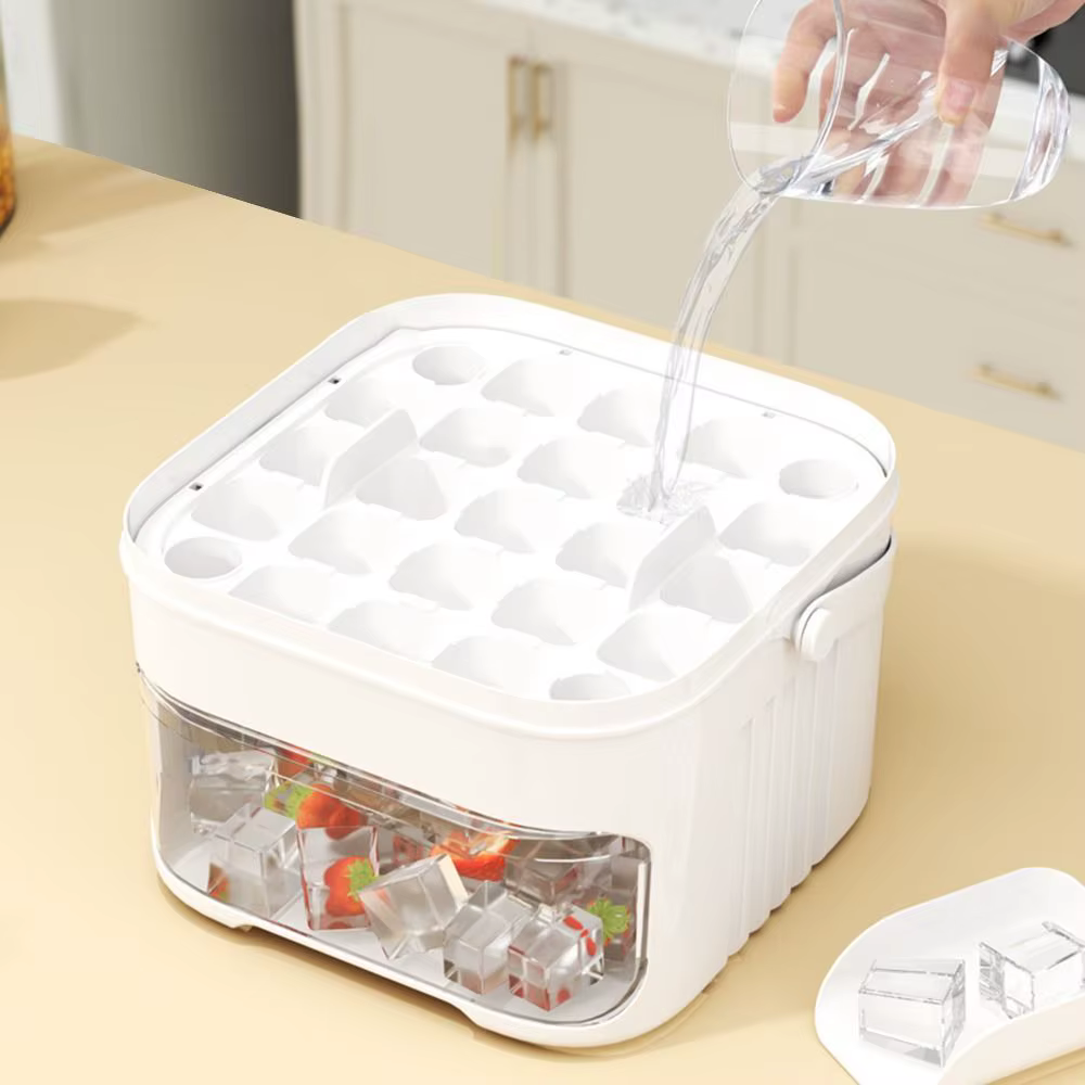 Machine à glaçons à 50 cubes avec capuchon de presse facile