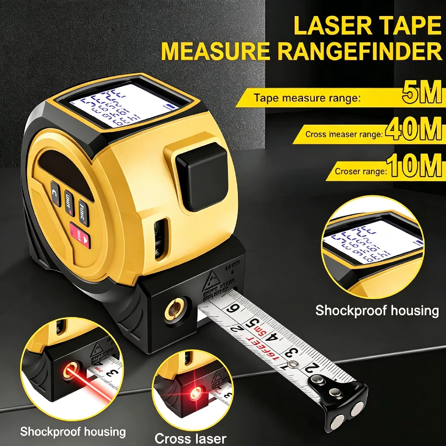 Télémètre laser 3-en-1